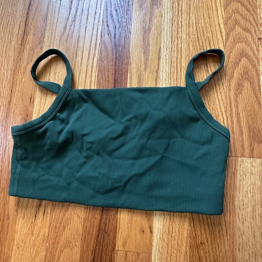 Green Tank Crop top